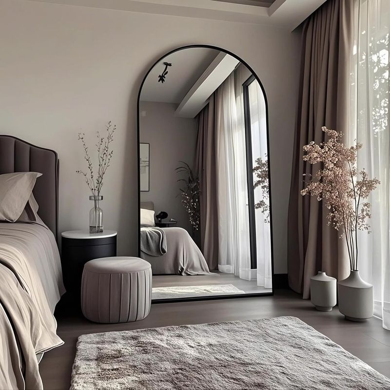 Espejo de lujo de alta gama, de cuerpo entero, para uso doméstico, de suelo, de pie, para peluquería, de pared, de alta definición._voghion.com