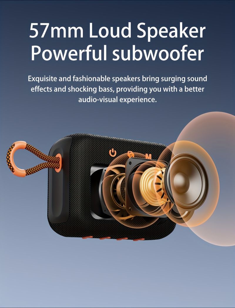 ZEALOT S75 10W Alto-falantes sem fio, alto-falante subwoofer portátil para ambientes externos, emparelhamento duplo, bateria de 3000mAh, 8 horas de reprodução estéreo alto, graves estrondosos._voghion.com