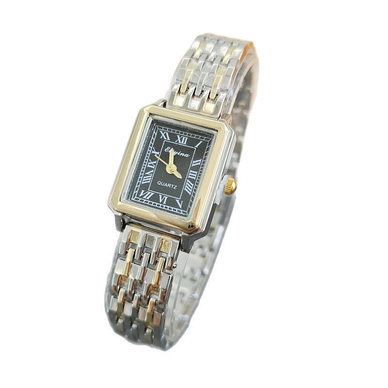 New Women's Watch Ins Style Classic Versatile Roman Numerals High-end Elegant Fashion Niche Light Square_voghion.com