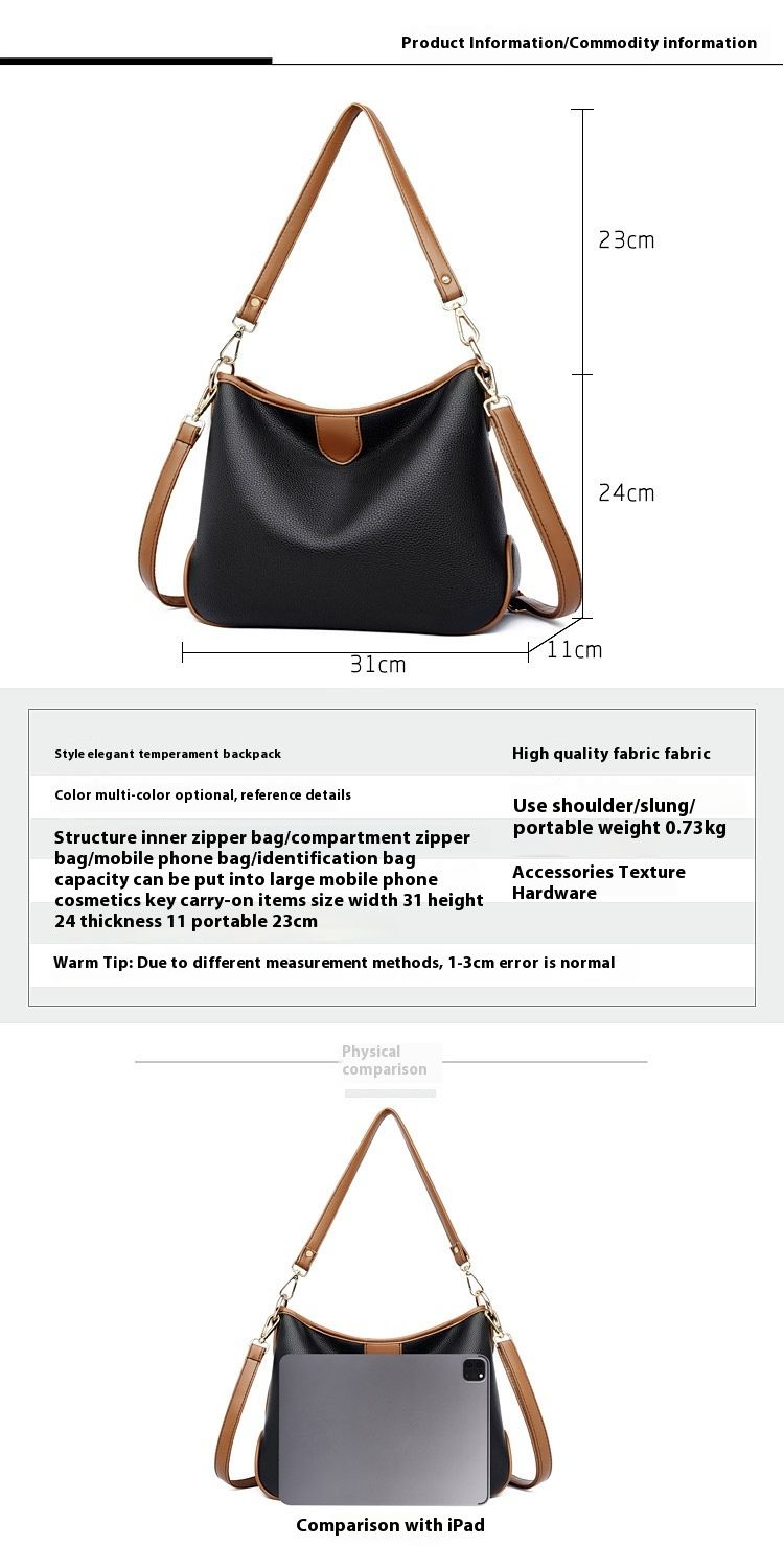Autumn/Winter Tote 2024 New Women's Single Shoulder Handheld Crossbody Commuter Premium Big Bag_voghion.com