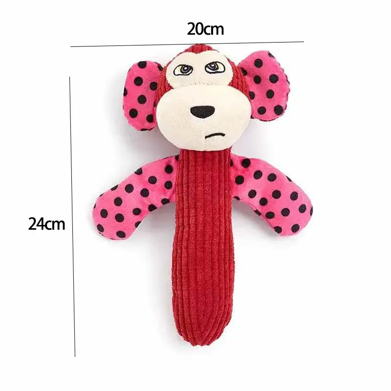 Squeak a forma di animale per cani e gatti, peluche, cucciolo, pulizia dei denti, puzzle da masticare, addestramento interattivo per cani di PawParty Store_voghion.com