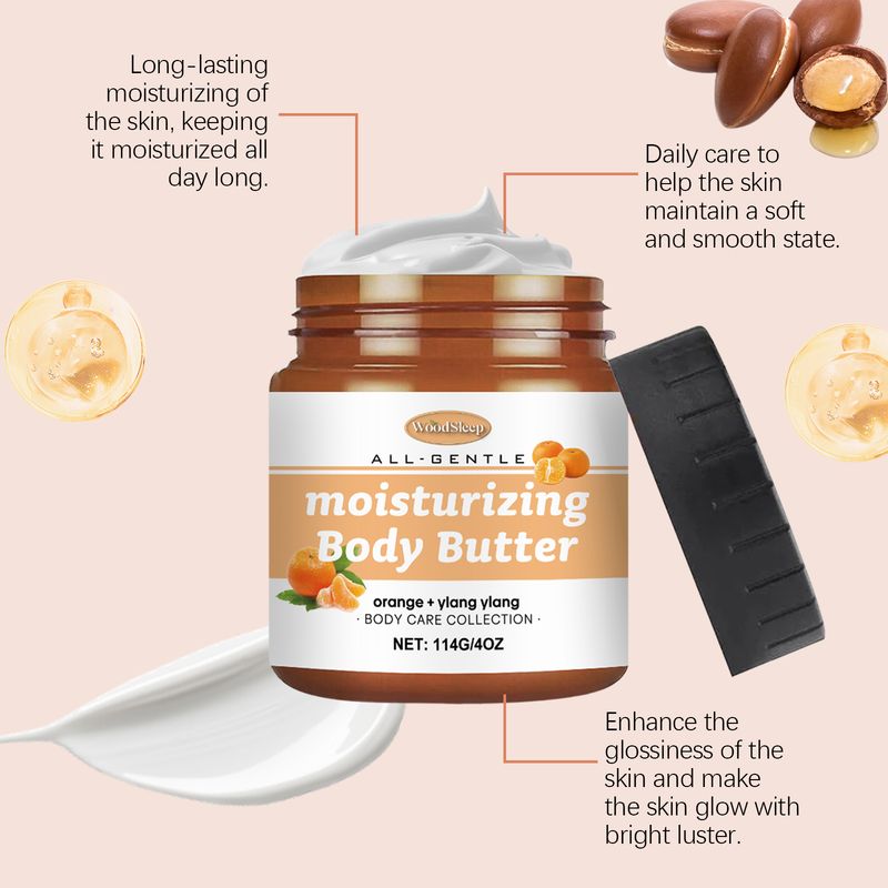 WoodSleep Citrus Body Butter Moisturizer Citrus Nourishes Butter Moisturizing, Refreshing And Gentle Skin Care_voghion.com