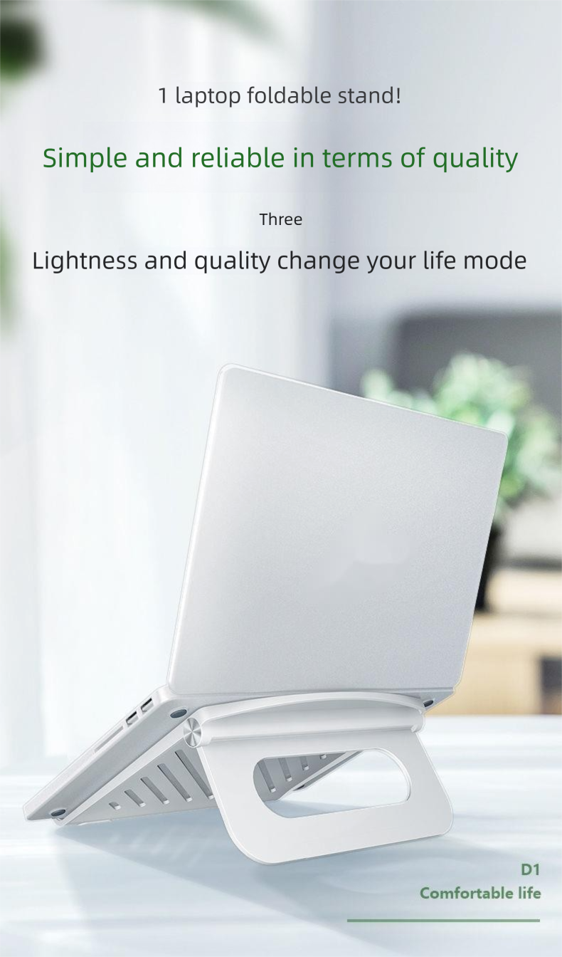 Laptop Stand Desktop Heightening Cooler Foldable Portable Rack Office Suitable For Computers_voghion.com