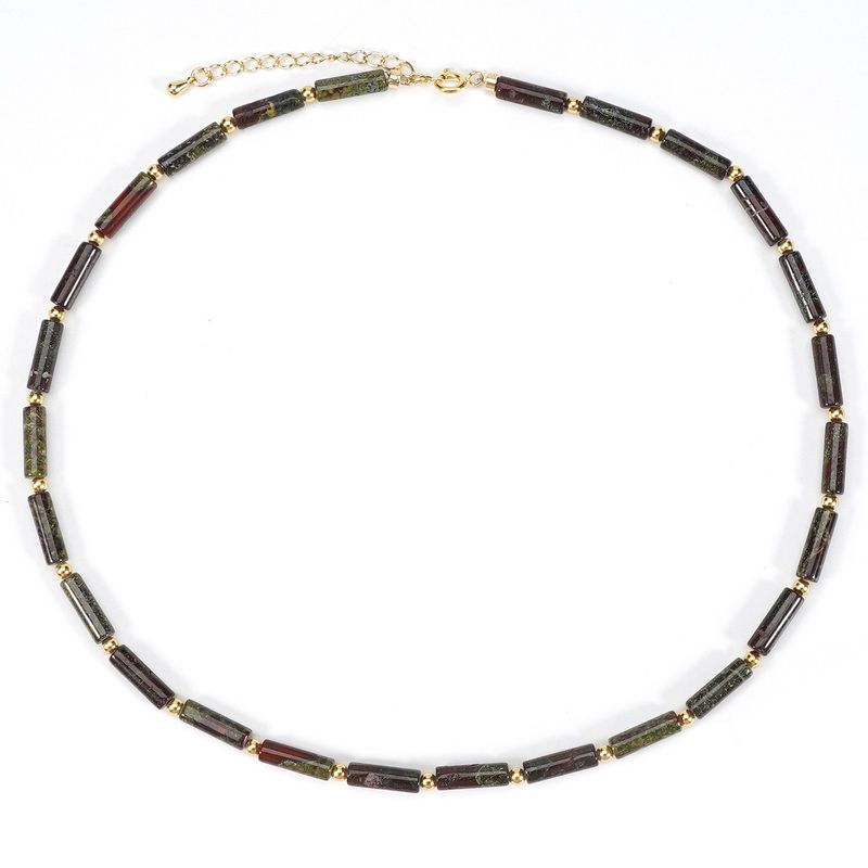 Cross Turquoise Natural Stone Necklace Clavicle Necklace Female Stacking High End Cool Style Kendall Same Necklace_voghion.com