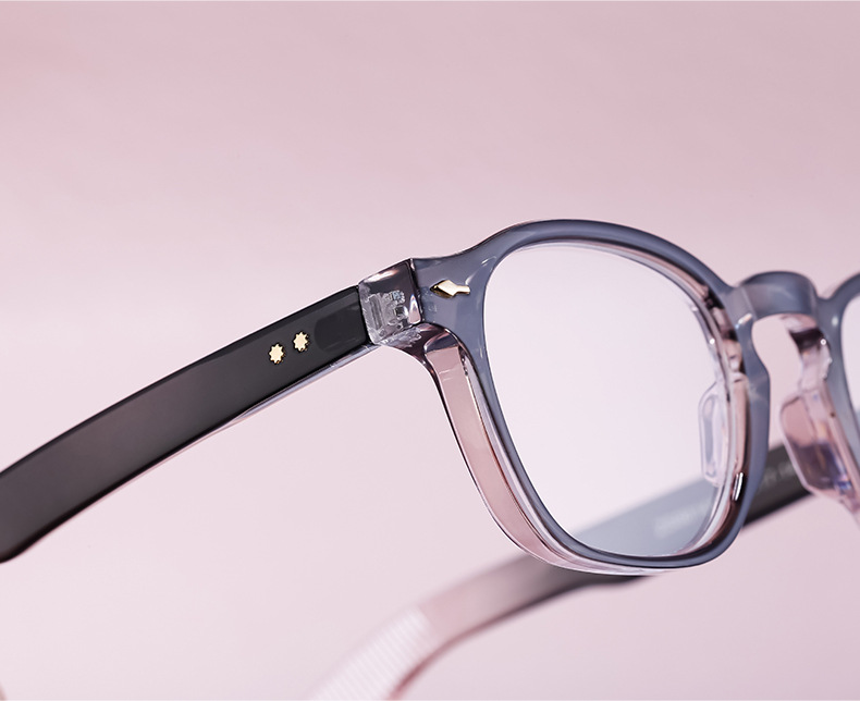Les nouvelles lunettes à monture ronde unie pour hommes peuvent être équipées de montures optiques pour myopie et de lunettes plates pour hommes, vente en gros transfrontalière_voghion.com