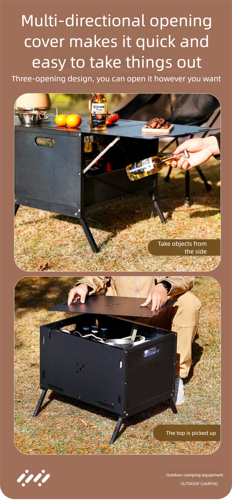Outdoor Folding Camping Organizer Car Picnic Table For Trunk Storage Box_voghion.com
