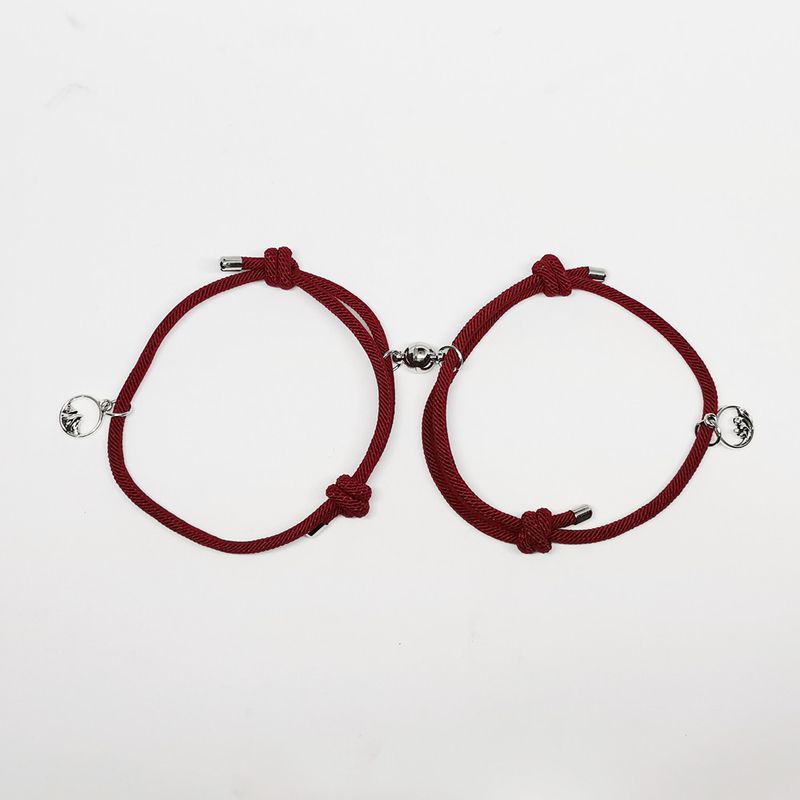 Eachother Couple Bracelet Magnet Attract True Love A Pair Of Men And Women Woven Hand Rope Jewelry_voghion.com