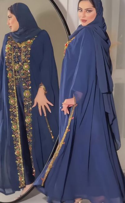 Women's Clothing Muslim Print Dress Jalabiya Style Two Piece Long Skirt_voghion.com