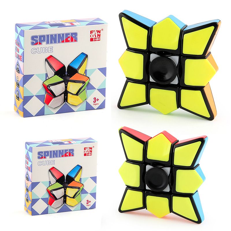 Fidget spinner shaped Rubik's Cube Smooth rotation decompress Rubik's Cube vent Decompress Rubik's cube toy_voghion.com