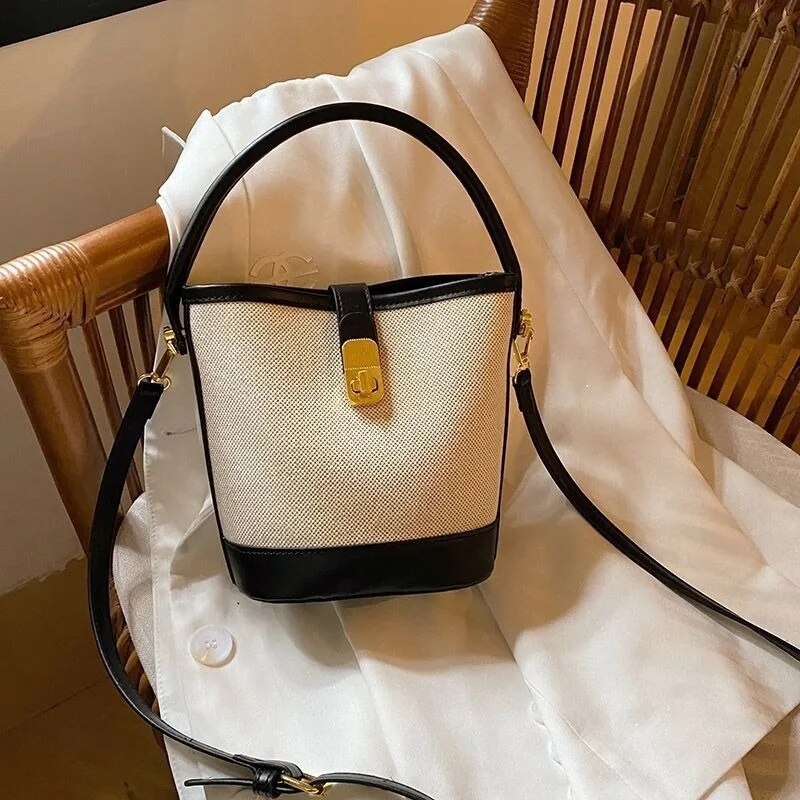 Canvas Crossbody für Damen, Mini-Handtasche mit Henkel, modisch, lässig, Y2k, Damen-Umhängetasche, Einkaufstasche_voghion.com