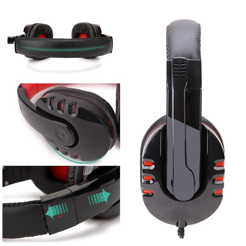 for Gaming Control Headset Volume Soyto Headphone Stereo HiFi SY733MV PC Laptop_voghion.com