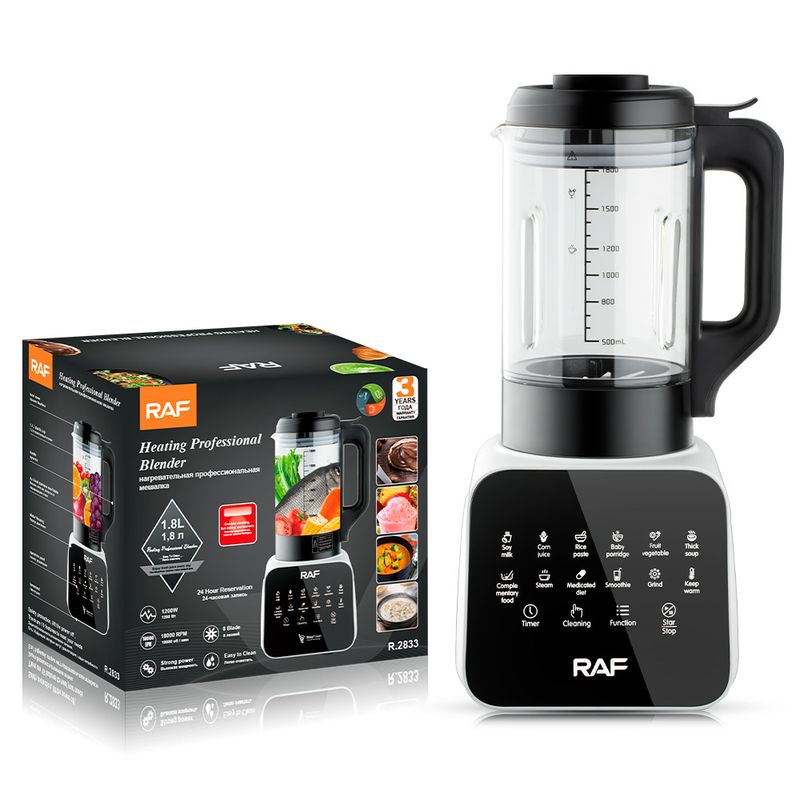 RAF EU-Standard-Multifunktions-Entsafter-Mixer, Glasbecher, 1,8 l, vollautomatischer Obst- und Gemüseverarbeiter_voghion.com