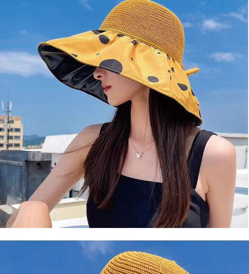 Versione coreana della spiaggia a tesa oversize per il pescatore versatile in gomma nera minimalista da esterno da donna con incavo_voghion.com