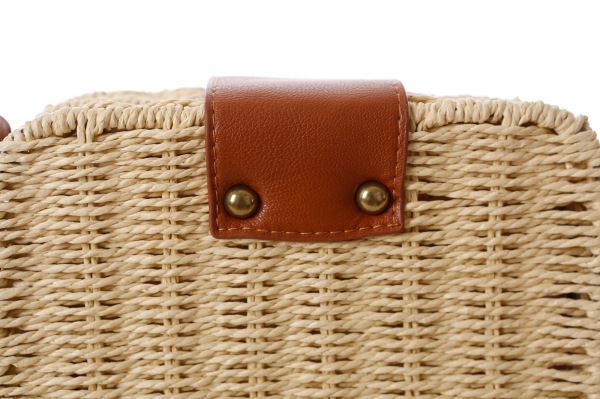 One Piece Candy Color Crossbody Small Square Box Simple Fashion Paper Rope Woven Bag Beach Women's Bag_voghion.com