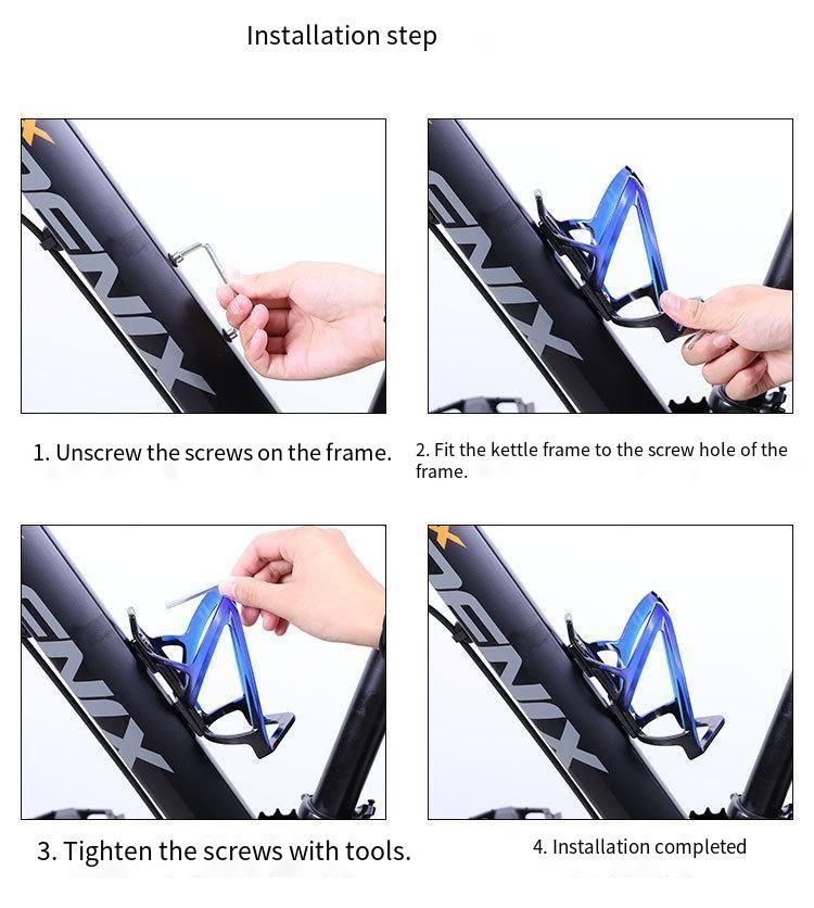Xidesheng Bicycle Bottle Cage Colorful Mountain Road Bike Water Cup Holder Cycling Bracket Equipment Accessories Set_voghion.com