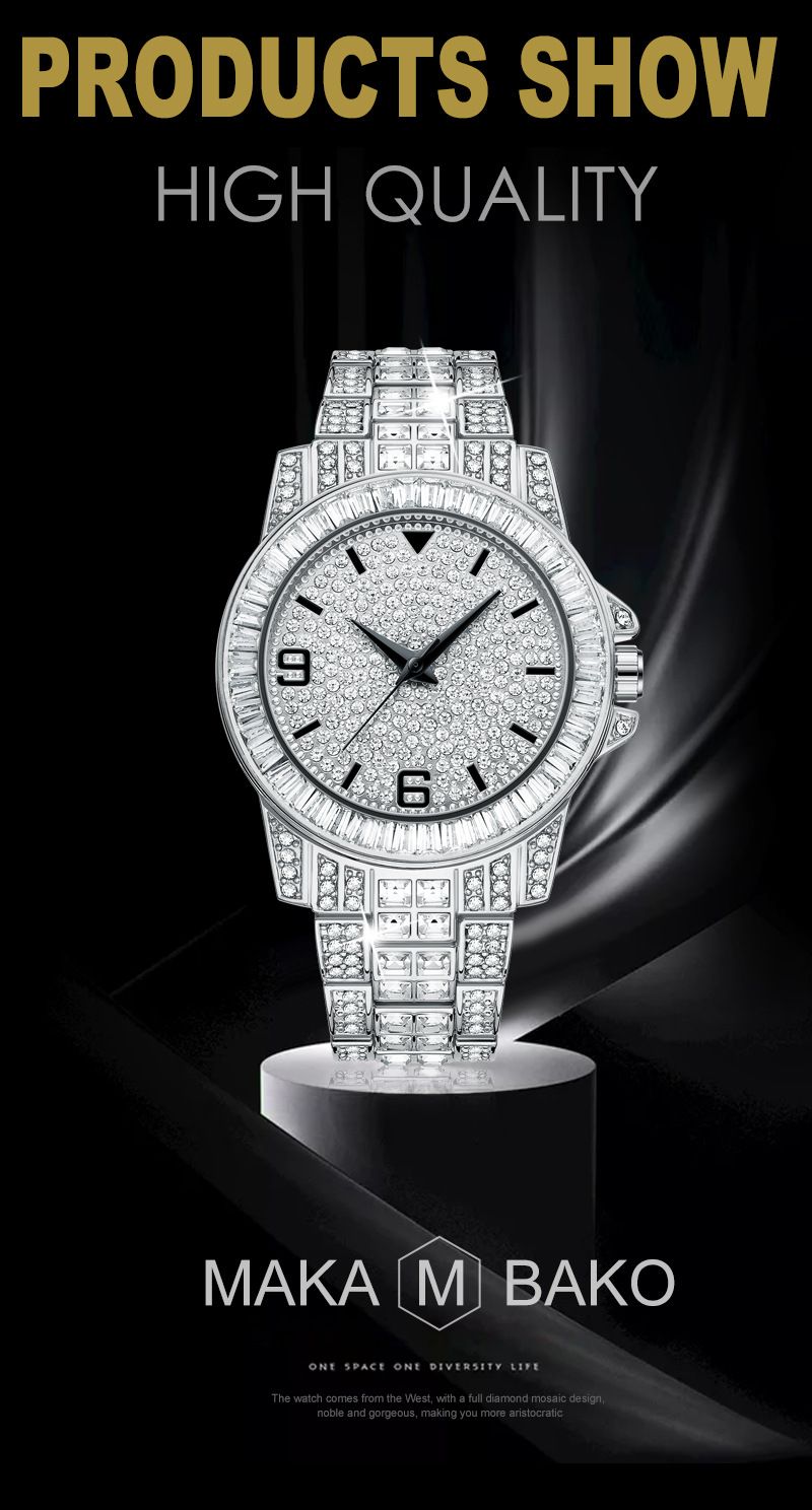 Women's Elegant Diamond Quartz Watch With Sparkling Crystal Bezel, Waterproof Stainless Steel Band, Fashionable Minimalist Design For Daily Wear_voghion.com