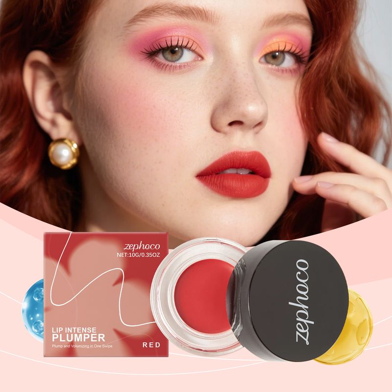 Zephoco Red Plumping – Sanfter, feuchtigkeitsspendender, nicht fettender, feuchtigkeitsspendender Balsam für glasige Lippen_voghion.com