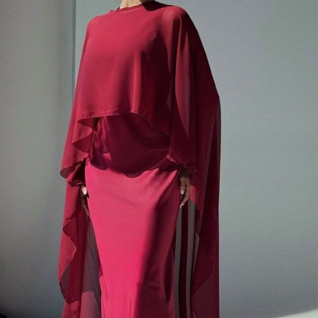 Kadın Giyim Moda Rahat Uzun Etek Elbise Şal Takım_voghion.com