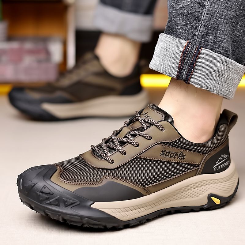 Lässige atmungsaktive Herrenschuhe Rutschfeste lässige Outdoor-Wanderschuhe Sportschuhe_voghion.com