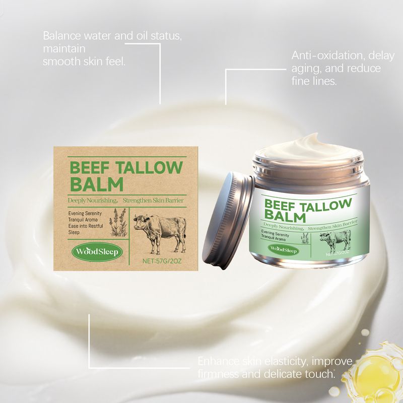 WOODSLEEP Kuhfett, feuchtigkeitsspendend, sanft, feuchtigkeitsspendend, nährend, weichmachende Haut, tägliche Hautpflege, Schmierpflegecreme_voghion.com