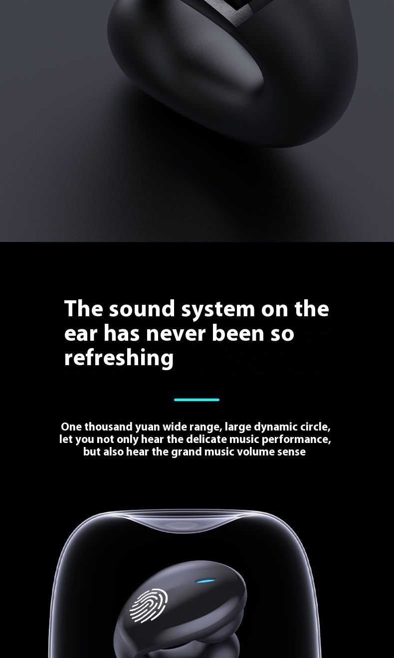 Nouveaux écouteurs Bluetooth fonctionnant sans porter les oreillettes pour une veille ultra-longue avec commande tactile_voghion.com