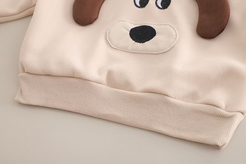 Completo con cappuccio e pantaloni a righe per cuccioli da bambino, elegante nuovo completo primaverile-autunnale in due pezzi per neonati e bambini piccoli_voghion.com