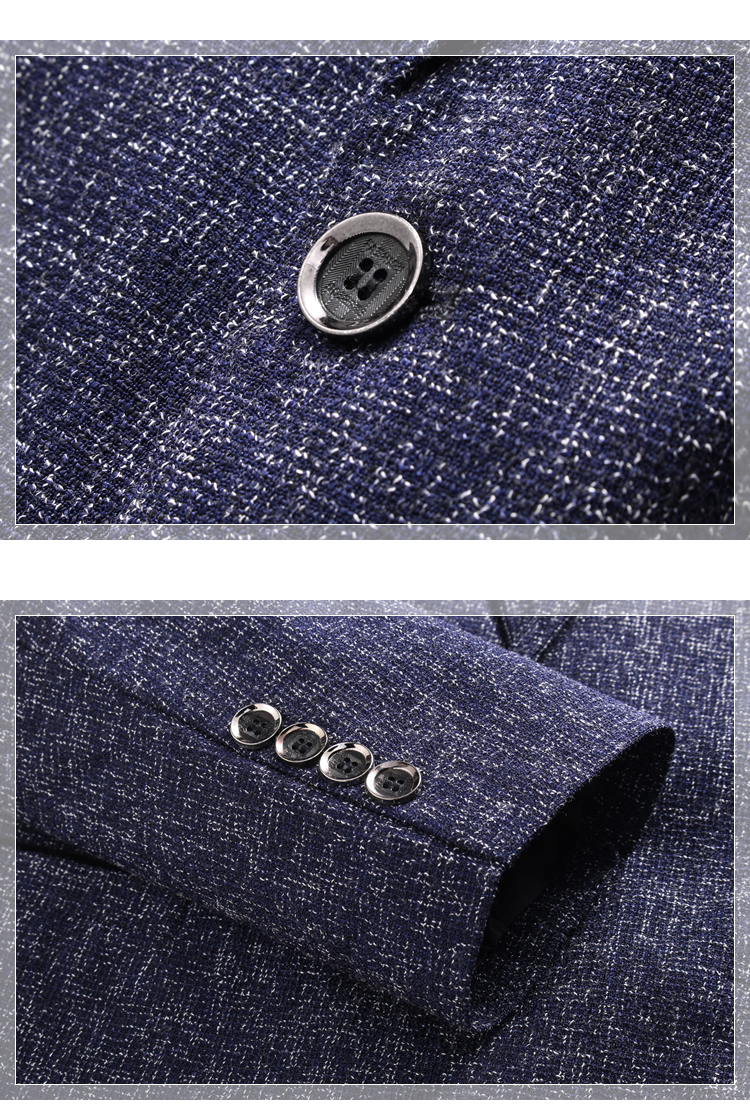Men's Casual Suit Slim Back Split Jacket_voghion.com