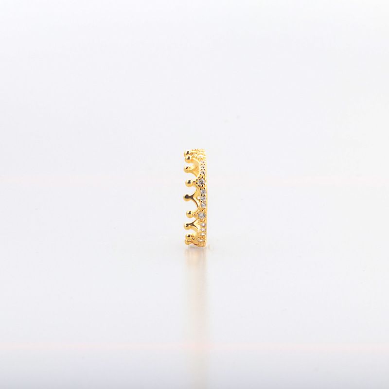 Women's Jewelry Crown Ring - Elegant Stackable Knuckle Ring In Gold, Silver & Rose Gold, Minimalist Design For Everyday Wear, Sizes 50-60_voghion.com