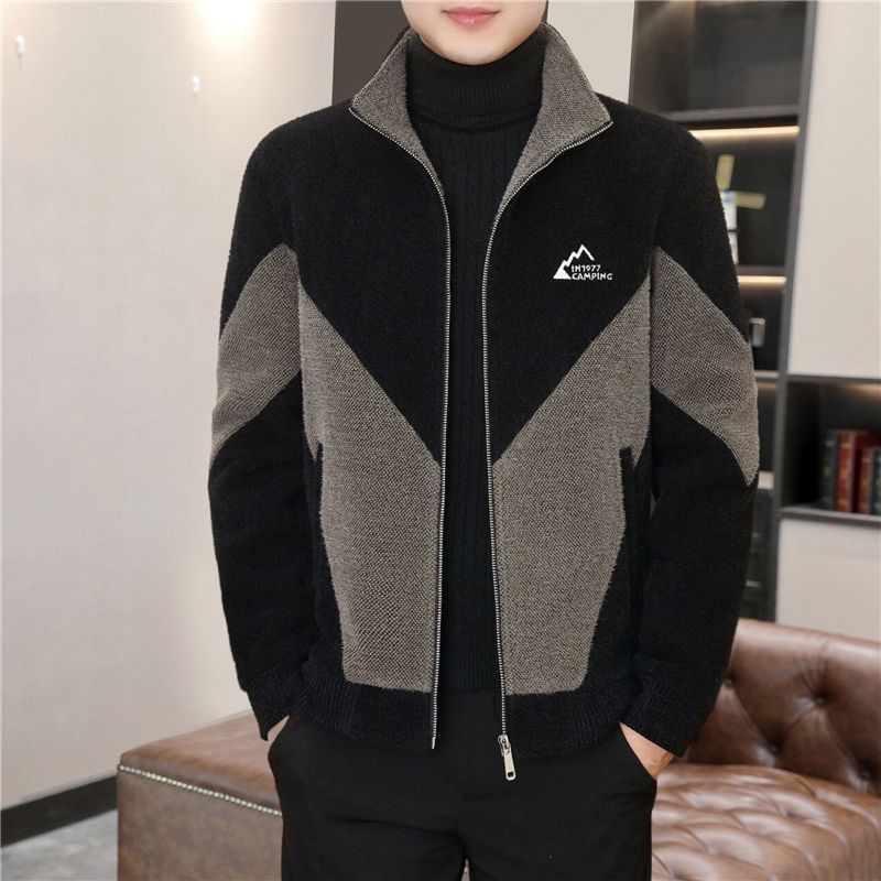 boy Boy Boy 2024 Autumn Winter Korean Style Men's Coat Short Versatile Fashion Woolen Jacket Stand Collar Blazer_voghion.com