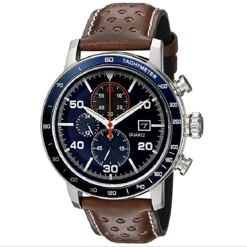 Three-eye Six-pin Multi-function Quartz Business Watch With Calendar_voghion.com