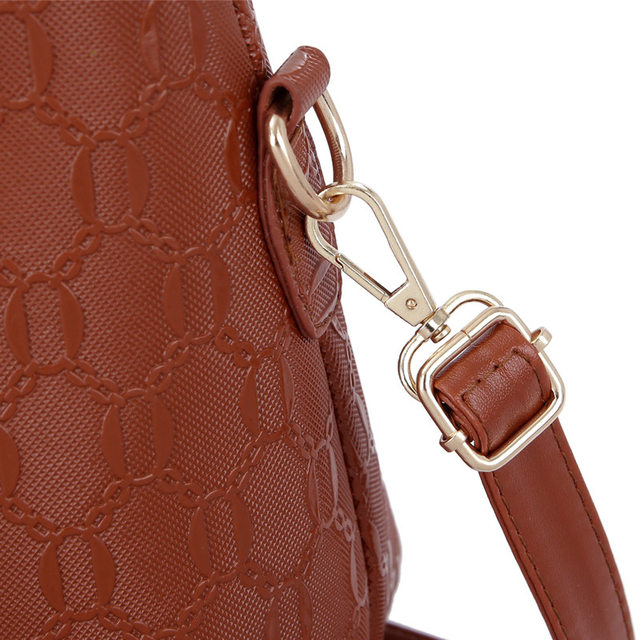 4 pezzi/set set di borse da donna elegante borsa a tracolla in pelle PU moda borse da donna con pochette a tracolla in tinta unita selvaggia_voghion.com