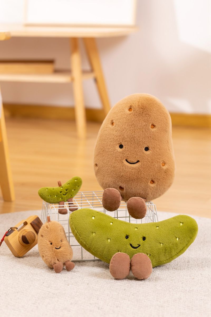 Stuffed Plush Animals Doll Small Potato Pickle Pillow Plush Toy Doll Sleeping Doll Girl_voghion.com