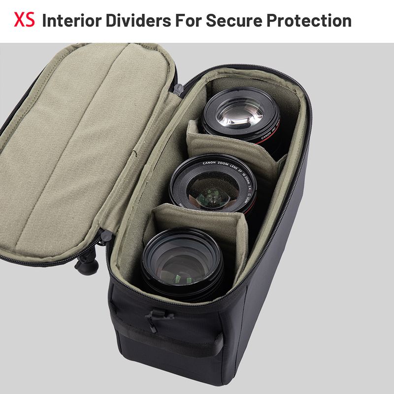 PGYTECH Camera Insert Bag XS S M Pouch For DSLR/SLR Lens With Thick Partition For Canon/Nikon/Sony/Mirrorless Cameras_voghion.com
