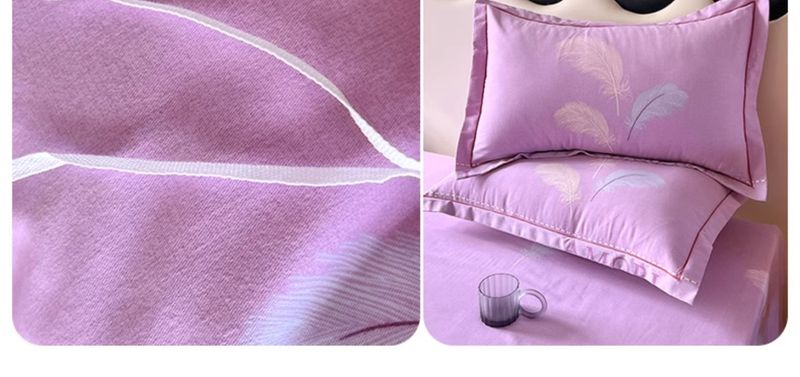High-End Thickened Full Brushed Four-Piece Set 100% Pure Cotton Bed Sheet Duvet Cover Spring And Autumn Four Seasons_voghion.com