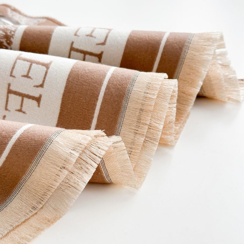 Luxury Winter Shawl Wrap - Soft Faux Cashmere Scarf With Leaf Pattern, Extra Long & Warm For Women, Versatile Fashion Accessory_voghion.com