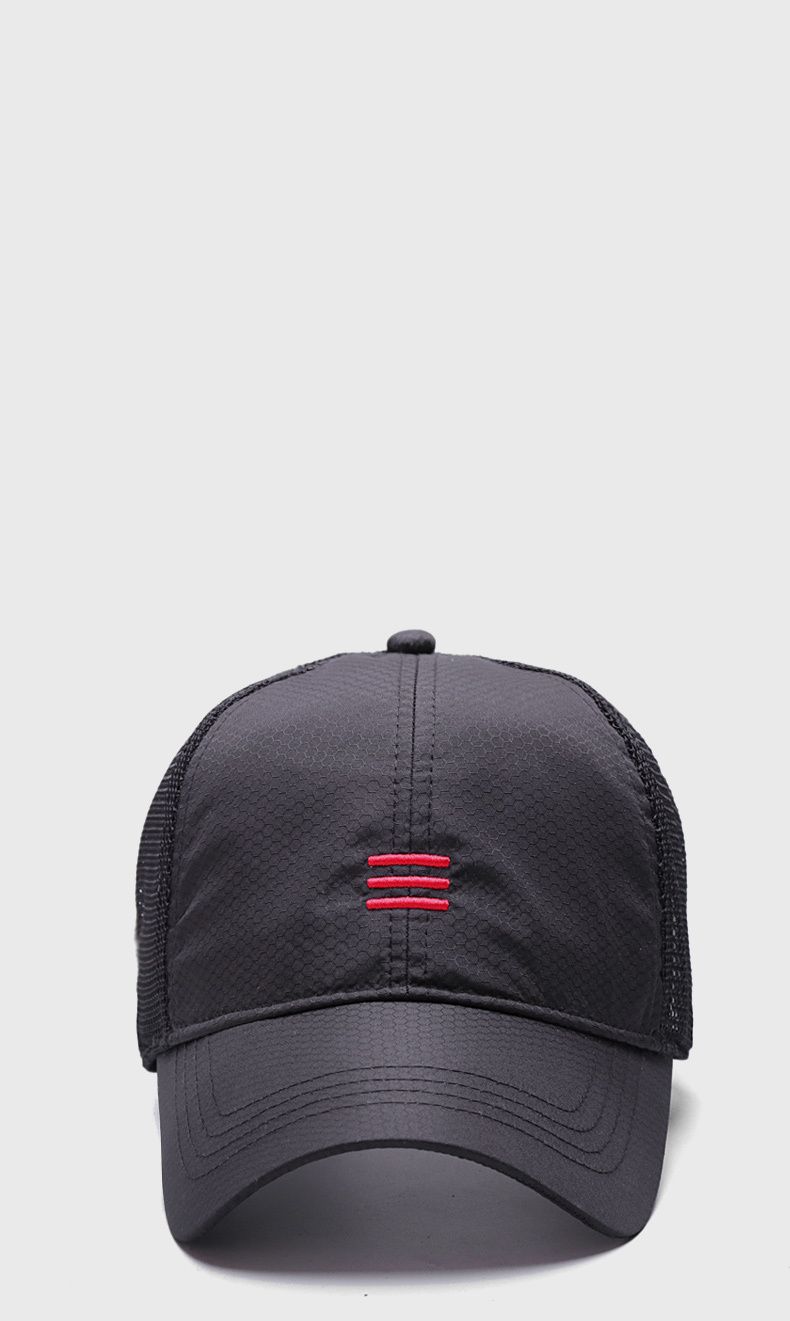 Big Head Herren-Baseballmütze in Übergröße, für den Sommer, dünner Stoff-Netz-Sonnenhut, Snapback-Hüte, M 55-59 cm, L 60-64 cm_voghion.com