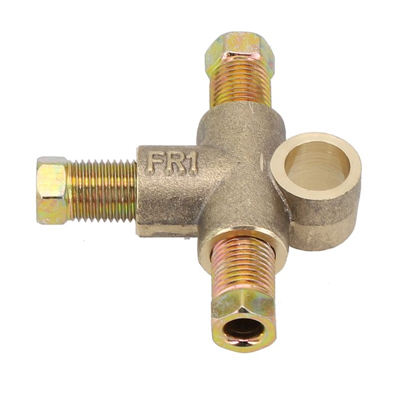 1set Motorcycle Unions 10mm 3/16" Pipe Way Brake T Piece Tee 3 Male Nuts Long Union Accessorie_voghion.com