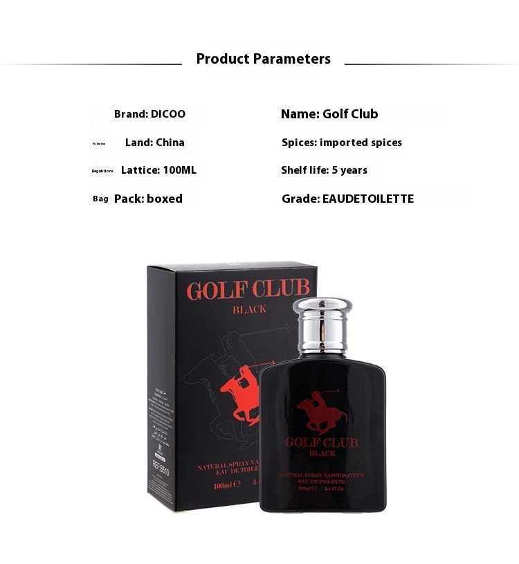 Golf Polo DC Cologne Parfüm für Herren, 100 ml, Ocean Tone, langlebiges Eau de Toilette_voghion.com