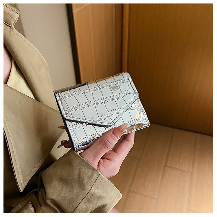 Fashion Stone Pattern Wallet Mini Multi-Card Short Clutch_voghion.com