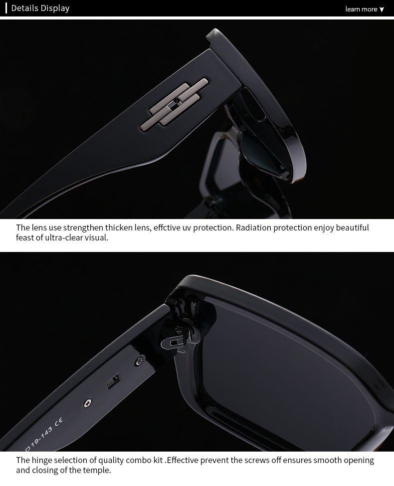 Occhiali da sole Polarizzatore antiriflesso anti-UV Coppia occhiali da sole_voghion.com