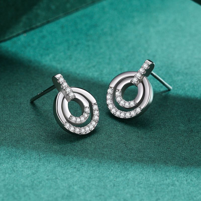 Tancise Silber Zirkon Ohrringe Tropfen Ohrringe für Frauen Hochzeit Party Geschenke_voghion.com