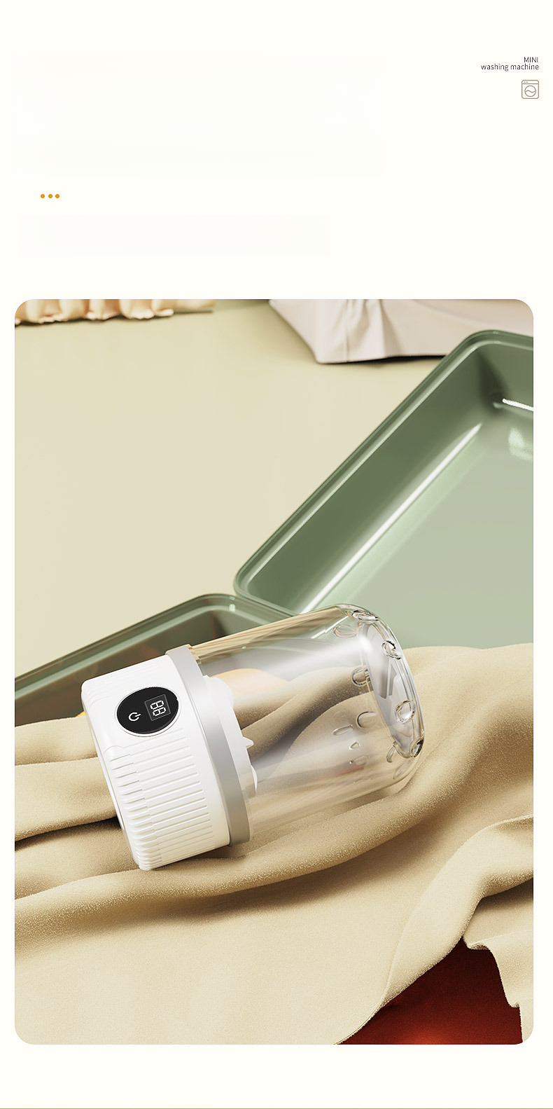 Rechargeable Mini For Underwear, Socks, Laundry Cup, Dormitory Home Use, Portable Small Wireless Washing Machine_voghion.com