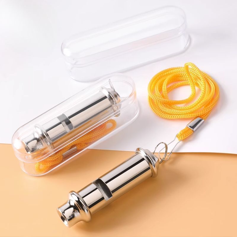 Silbato de metal de alta frecuencia para entrenamiento, salvavidas, policía, exteriores, aves, mascotas, árbitros, libre de armas nucleares, profesional, de tono alto._voghion.com