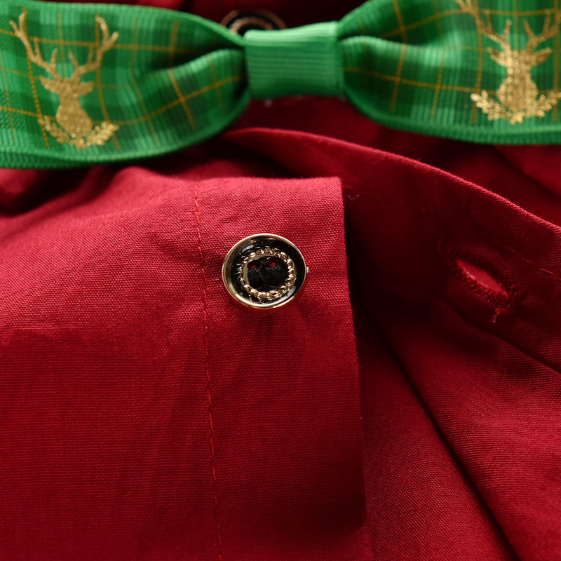 Children's Christmas Shirt Boy Baby Children's Spring And Autumn Long Sleeve Shirt Cardigan Base Shirt_voghion.com