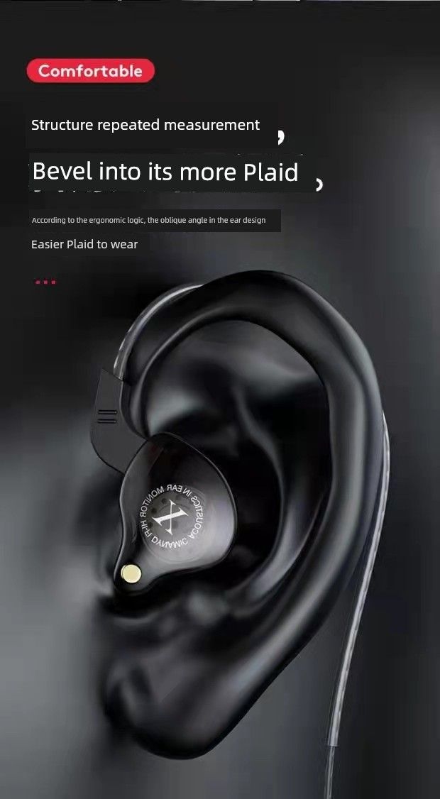 Fengge X2 Original 6d In-Ear 1.2 Mit Kopfhörer und 3 M langem Soundkartenmonitor ohne Mikrofon_voghion.com