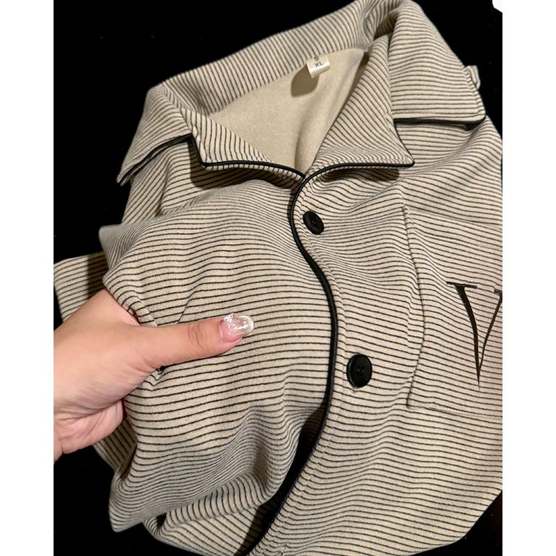 Damenbekleidung V leichter Luxus-Pyjama für Paare, superweich, doppelseitig, deutscher Samt-Pyjama, lange Ärmel, warme und bequeme Hauskleidung für Herbst und Winter_voghion.com