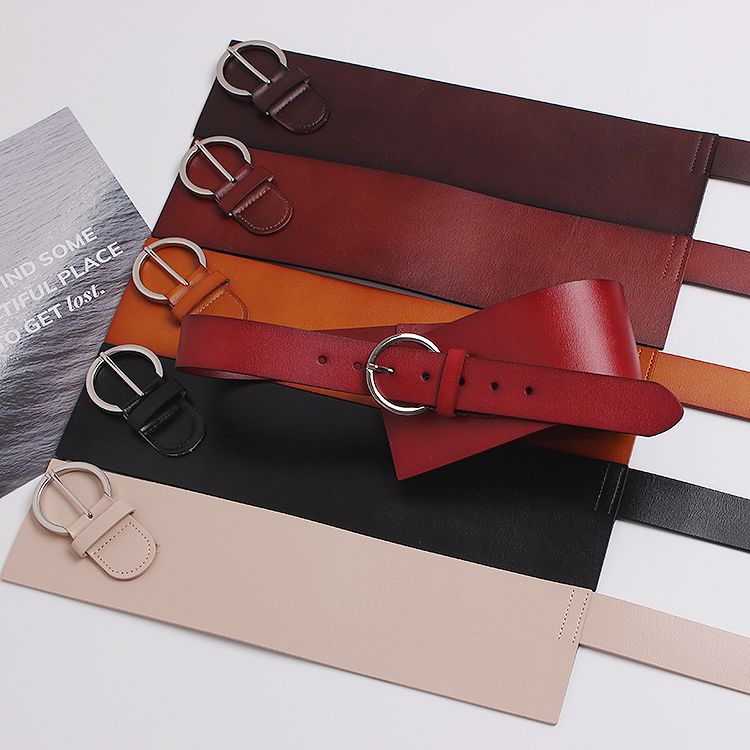 Ceinture de manteau pour femmes, large ceinture, accessoires décoratifs avec jupe et pull, ceinture de taille marron noir à la mode et polyvalente_voghion.com
