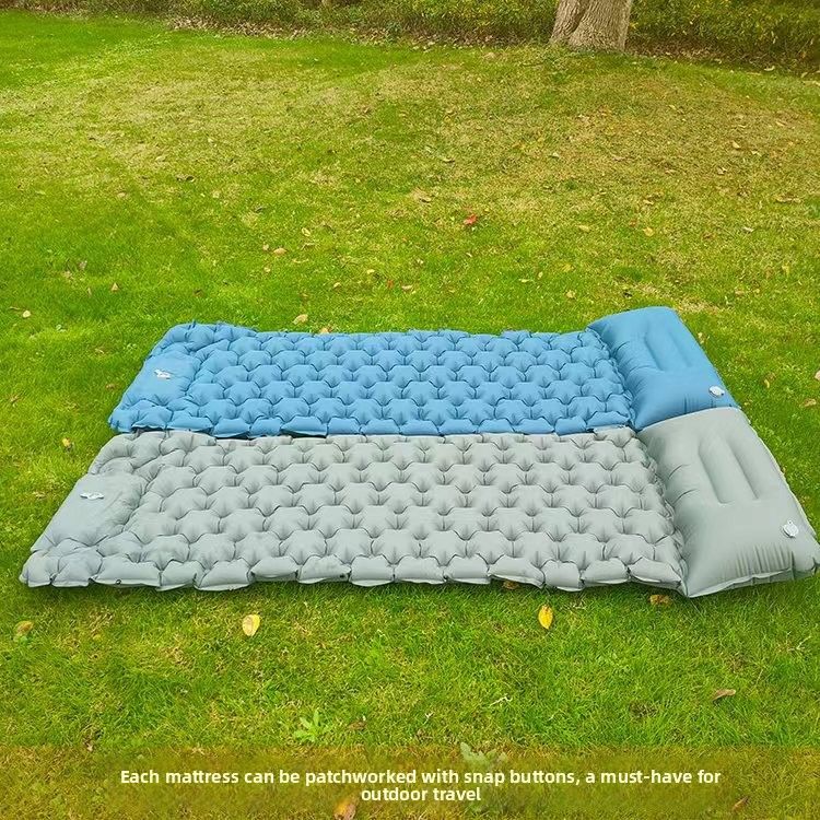 Colchão para áreas externas, cama para pés, acampamento, dormir, colchão inflável portátil_voghion.com