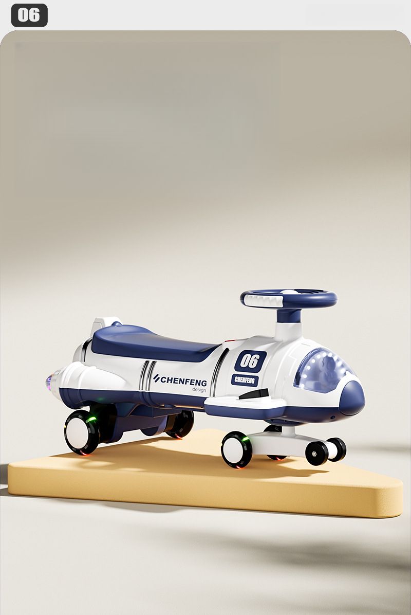 Children's Electric Twist Anti-Tip Universal Wheels Ride-On Adult Rechargeable Boys Girls Baby Scooter Swing Car_voghion.com