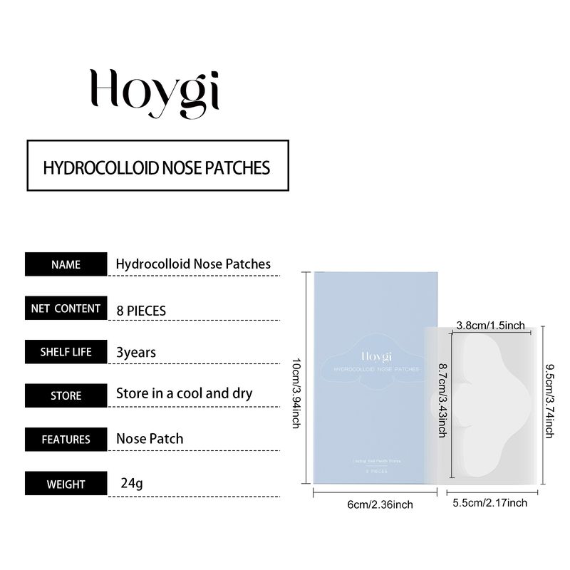 Hoygi Salicylic Acid Nose Care Patch Gently Cleanses Skin From Oil, Blackheads, Pimples And Delicate Pores Without Tight Pores_voghion.com